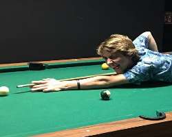 He enjoys playing pool whenever he is not making his videos.